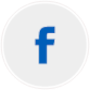 Logo Facebooka w białym okręgu